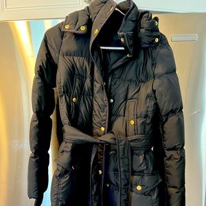 J. Crew wintress belted down puffer jacket